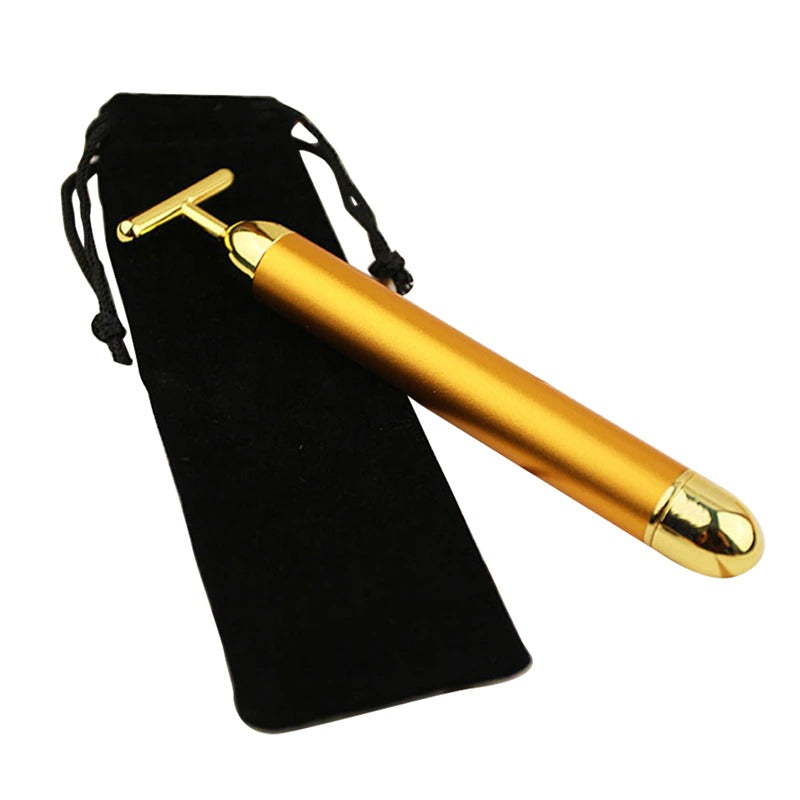 GoldGlow Facial Roller