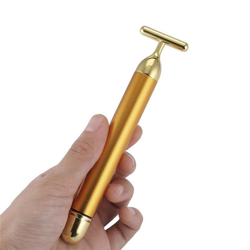 GoldGlow Facial Roller